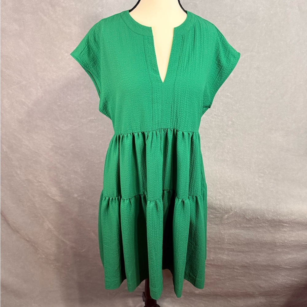 Calvin Klein Vibrant Green Dress